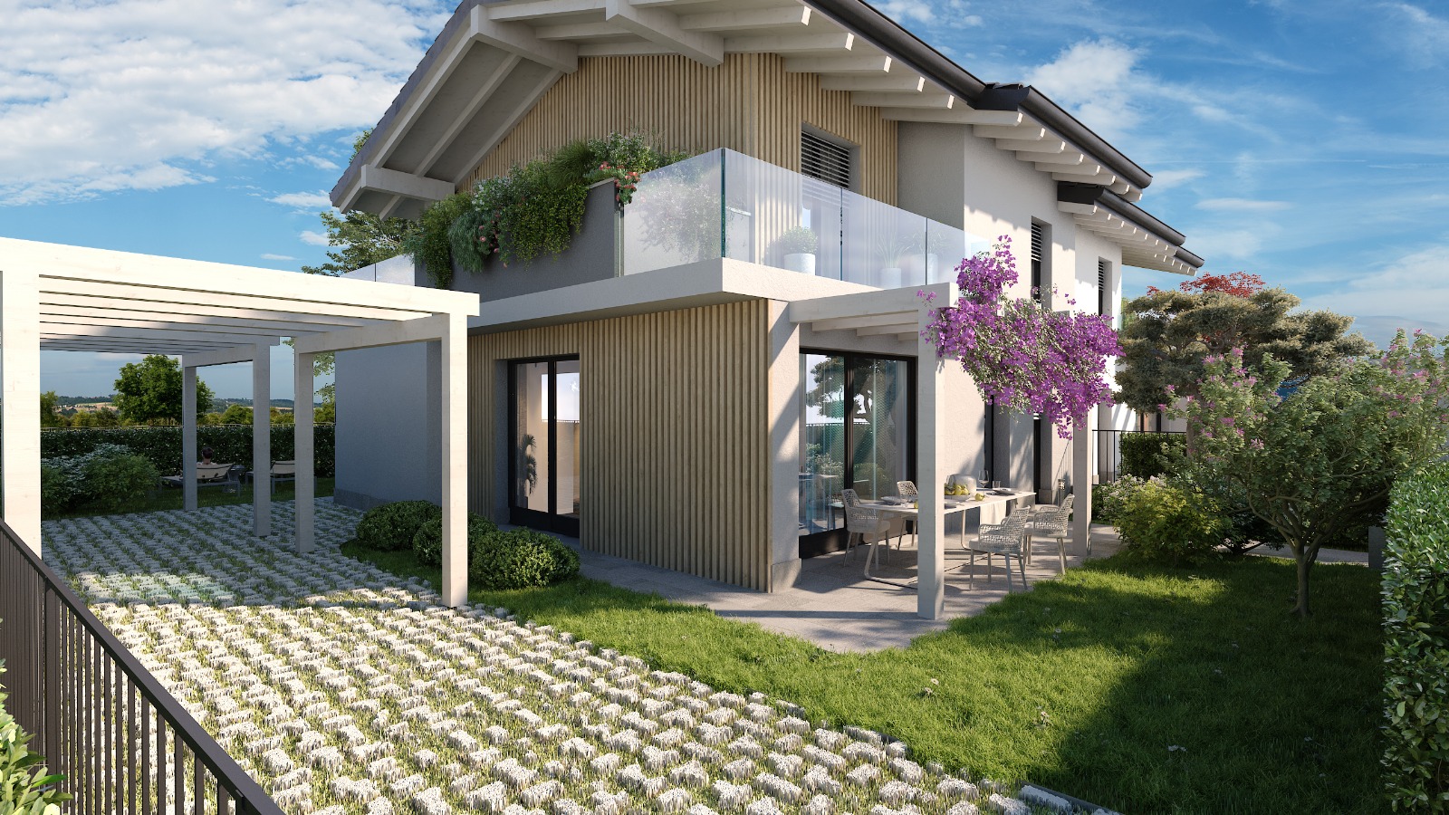 ALME’ – NUOVA VILLA IN CLASSE A4 CON GIARDINO PRIVATO